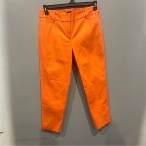Talbots Bright Orange Straight-Leg Pants